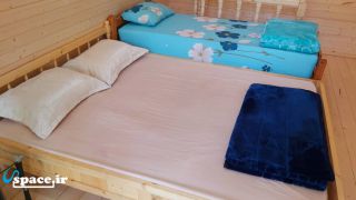 نمای داخلی اتاق خواب کلبه سوئیسی گندم - سوادکوه - پل سفید